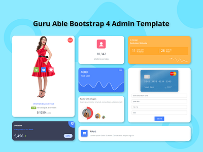 Guru Able Bootstrap 4 admin template