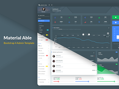 Material Able Bootstrap 4 Admin Template