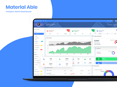 Analylics Dashboard - Material Able Admin Template 100daysofui admin admin dashboard admin design admin panel admin template admin theme analysis analytics analytics dashboard bootstrap bootstrap 4 bootstrap admin bootstrap4 branding sass ui ui ux design ui ux design uiux