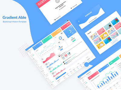 Gradient Able Bootstrap 4 Admin Template admin admin dashboard admin dashboard template admin design admin panel admin template admin theme analysis analytics chart analytics dashboard bootstrap 4 branding sales sales dashboard sass ui ui ux design ui design ui ux design uidesign