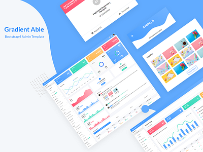 Gradient Able Bootstrap 4 Admin Template