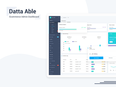 Ecommerce Dashboard - Datta Able Admin Template admin admin dashboard admin panel admin template admin theme analytics dashboard crm crm dashboard crypto ecommerce ecommerce dashboard ecommerce design project management react admin template react dashboard reactjs sass ui ux design uidesign