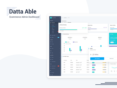 Ecommerce Dashboard - Datta Able Admin Template