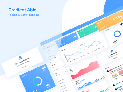 Gradient Able Angular 10 Admin Template admin admin dashboard admin design admin panel admin template admin theme admin ui analysis analytics dashboard angular angularjs branding dashboard dashboard ui sass ui ui ux design ui ux ui ux design ui ux web