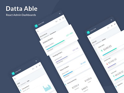 Datta Able React Admin Dashboards