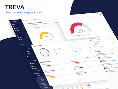 Treva Bootstrap Admin Template & UI KIT