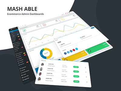 Ecommerce Dashboard - Mash Able Admin Template