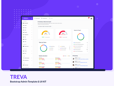 Treva Bootstrap Admin Template & UI KIT