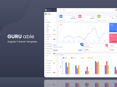 Guru Able Angular 11 Admin template admin admin dashboard admin dashboard design admin dashboard template admin design admin panel admin template admin theme angular angular admin template angular dashboard branding dashboard sass ui ux design uidesign uiux