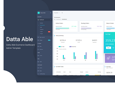 Datta Able Ecomerce Dashboard Admin Template