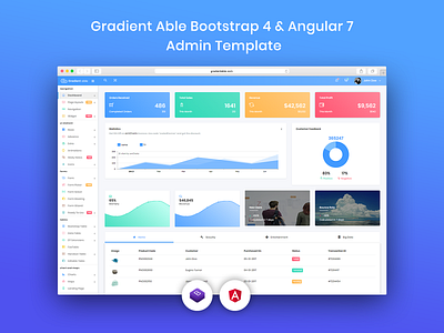 Gradient Able Admin Template