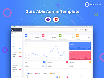 Guru Able Admin Template admin dashboard admin deshboard admin design admin panel admin template admin theme admintemplates angular angular 5 angular7 angularjs boostrap admin template bootstrap 4 bootstrap admin branding sass templates ui ui ux design