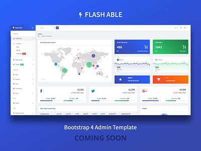 Flash Able - Our Upcoming Product - We Need Feedback? admin dashboard admin design admin panel admin template admin theme boostrap admin template bootstrap 4 bootstrap admin sass ui ux design