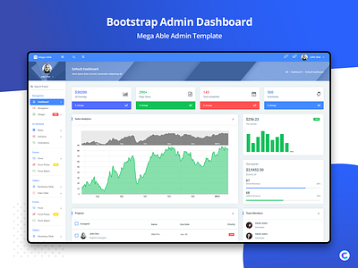 Mega Able Admin Template admin dashboard admin design admin panel admin template admin theme boostrap admin template bootstrap 4 branding design sass ui ux design