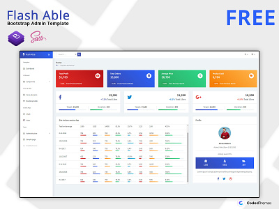 Free Flash Able Bootstrap Admin Template