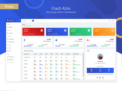 Free Flash Able Admin Template admin dashboard admin design admin panel admin template admin theme boostrap admin template bootstrap 4 branding sass ui ux design