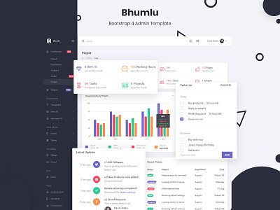 Bhumlu Bootstrap 4 Admin Template