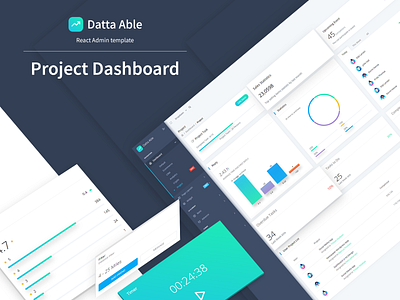 Project Dashboard - Datta Able Admin Template admin admin dashboard admin dashboard template admin template dashboard project dashboard project managment react react admin template reactjs sass ui ux design ui ux ux desgin