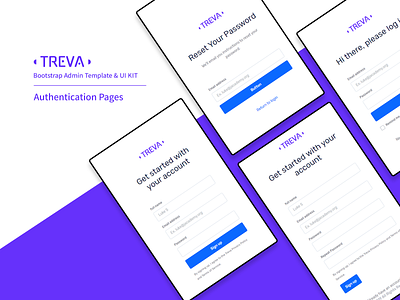 Authentication Pages - Treva Admin Dashboard admin dashboard admin dashboard template admin panel admin template admin templates authentication bootstrap bootstrap admin template bootstrap template dashboard login pages sass signup ui ux design ui kit ui ux ui ux design uidesign