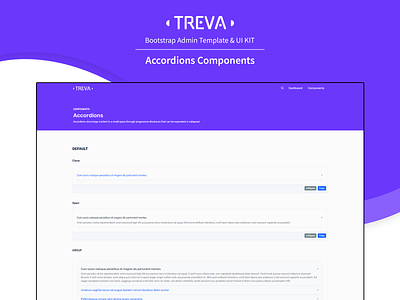 Accordions Components - Treva Admin Template accordion admin admin dashboard admin dashboard template admin design admin panel admin template admin theme bootstrap bootstrap 4 bootstrap admin template branding component dashboard sass ui ui ux design ui kit uiux ux design