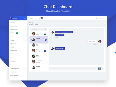 Chat Dashboard - Flash Able Admin Template