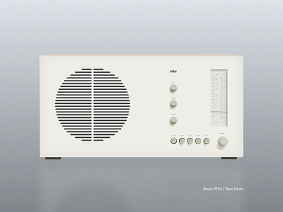 braun rt20 branding dailyui dieter rams radio rt20 ui