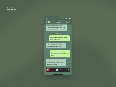 Daily UI #013 • Direct Messaging 013 daily 100 challenge dailyui dailyui013 dailyuichallenge directmessaging dm ui