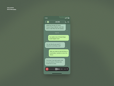 Daily UI #013 • Direct Messaging