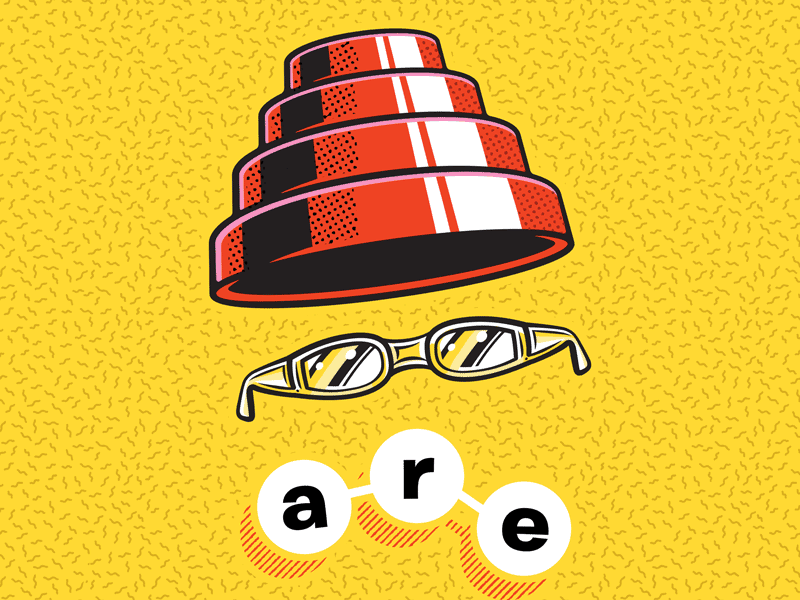 Devo tribute adobe devo draw glasses halftone helmet illustration illustrator power pyramid spudmen vector