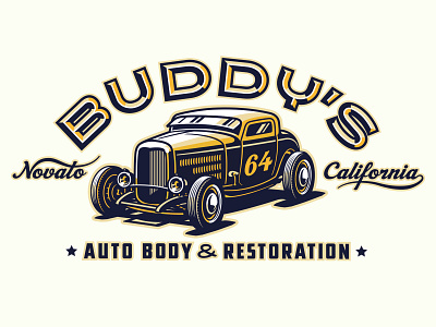 Buddy's Auto Body Identity concept 1