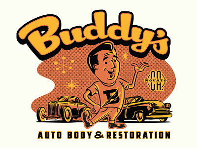 Buddy's Auto Body Identity concept 3