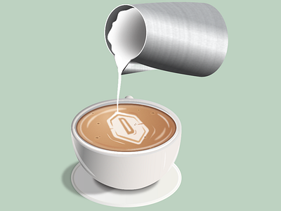 Our shout for coffee design fun graphic illustration vector