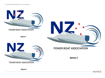 New Zealand Power Boat Concept 1 design graphic illustration vector web