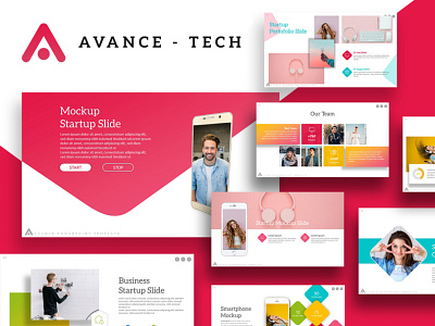 Avance - Colorful Presentation Design colorful colors creative design elegant powerpoint presentation