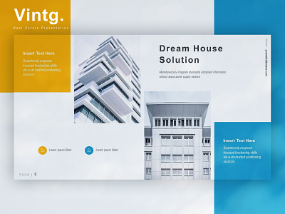 Vintg Real Estate Presentation Template business design elegant modern pitchdeck powerpoint presentation presentation design presentation template professional