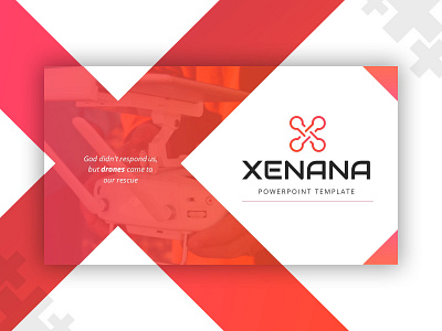 Xenana - Drone Technology Presentation design drone elegant minimalist modern powerpoint presentation presentation design presentation template professional technology