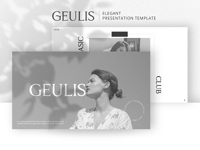 Geulis - Elegant Presentation Template clean design elegant fashion lookbook minimalist powerpoint presentation presentation design presentation template