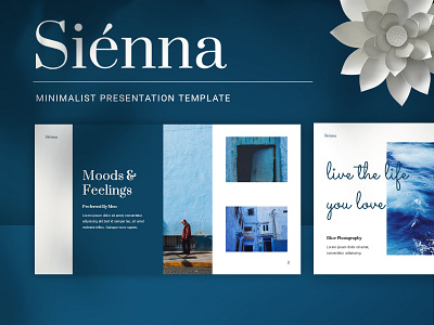 Sienna - Minimalist Presentation Template business template elegant lookbook minimalist powerpoint powerpoint design presentation presentation design presentation template simple