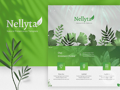 Nellyta - Natural Presentation Template branding business presentation minimalist nature powerpoint powerpoint design presentation presentation design presentation template professional