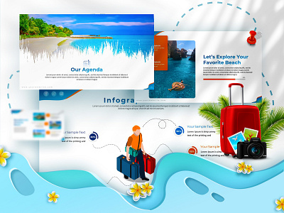 Vacanza Holiday Presentation Template business presentation design holiday presentation powerpoint design powerpoint template presentation presentation design presentation designs presentation template summer