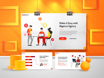 Bigence Agency Presentation Template branding business presentation creative presentation powerpoint powerpoint design presentation presentation design presentation designs presentation template professional design