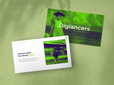 Digiancer Influencer Presentation Template branding business presentation creative design graphic design minimalist powerpoint ppt presentation template