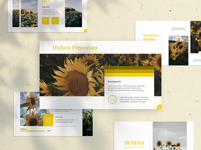 Sunflo Flower Presentation Template