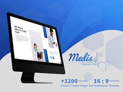 Medis Medical Presentation Template branding clean creative design elegant medic minimalist modern pitch pitchdeck powerpoint presentation