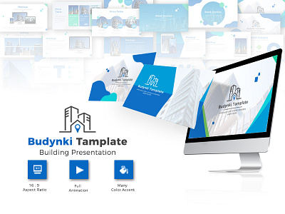 Budynki Building Presentation Template branding business clean creative design elegant infographic minimalist modern pitch pitchdeck powerpoint ppt pptx presentation presentationdesign professional templates ui ux