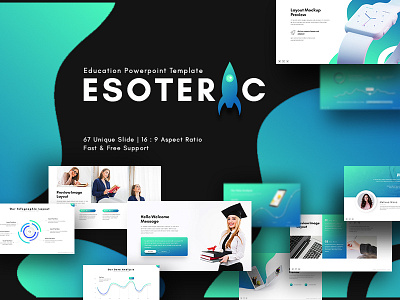 Esoteric Education Presentation Template branding business clean creative design elegant minimalist modern pitch pitchdeck powerpoint pptx presentation presentationdesign professional templates ui ux