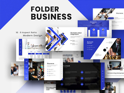 Folder Business Presentation Template branding business clean creative design elegant infographic minimalist modern pitch pitchdeck powerpoint pptx presentation presentationdesign professional templates ui ux