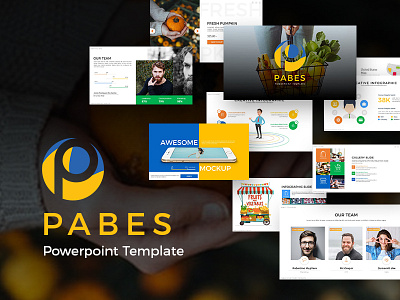 Pabes Market Presentation Template branding business clean creative design elegant market minimalist modern pitch pitchdeck powerpoint pptx presentation presentationdesign professional templates ui ux