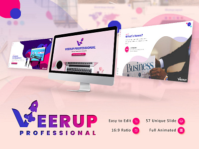 VeerUp Professional Presentation Template branding business creative design elegant infographic minimalist modern pitch pitchdeck powerpoint pptx presentation presentationdesign professional templates ui ux