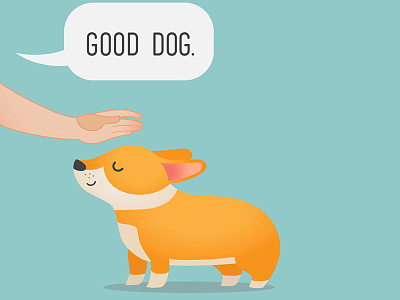"Good Dog" corgi dog dog illustration good dog illustrator vector